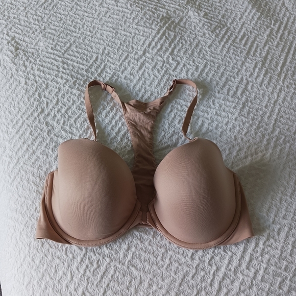 VICTORIA SECRET Seamless Tan Nude Racerback Bra - Picture 6 of 6
